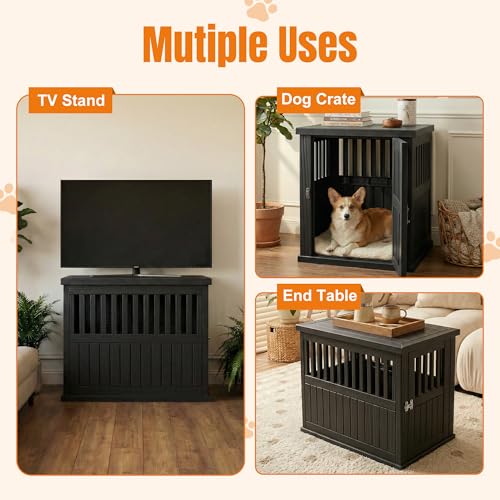 32 Inch Small Dog Crate Furniture, Indoor Dog Kennel, Puppy Pet House, view 4