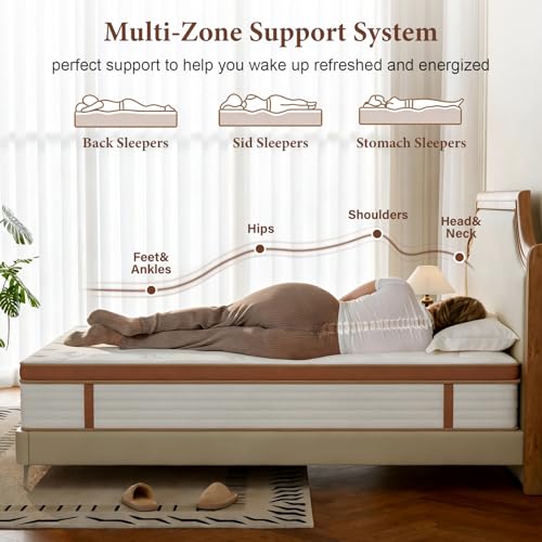 Belhome Full Mattress, 10 Inch Hybrid Mattress in a Box, view 5