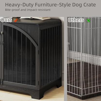 31.5" Farmhouse Dog Crate Furniture for Small Dogs, view 6