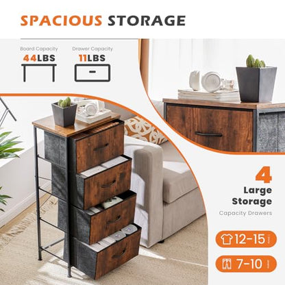 Dresser for Bedroom, 4 Drawer Storage Organizer for Closet, view 5