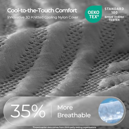 CoolNest Queen Mattress, 14 Inch Cooling Memory Foam Mattress, view 5