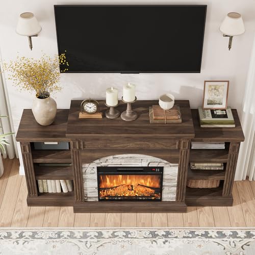 Fireplace TV Stand with Remote and 3D Flame, view 5