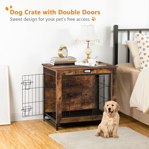 Dog Crate Furniture, 25.5" Small Dog Kennel Indoor, view 5