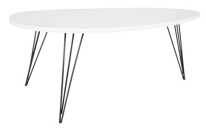 Safavieh Home Collection Wynton Mid-Century Modern White and Black Coffee Table