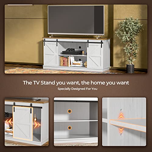ZPK Farmhouse TV Stand for 65 Inch TV, view 5