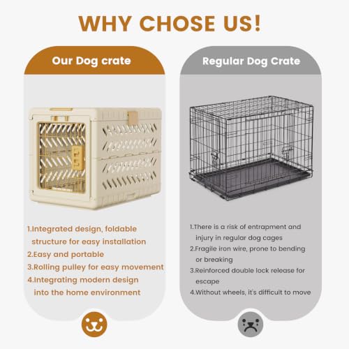 Collapsible Dog Crate for Large/Medium Dogs, view 7