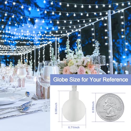 100ft Globe String Lights Indoor Outdoor Waterproof, view 5
