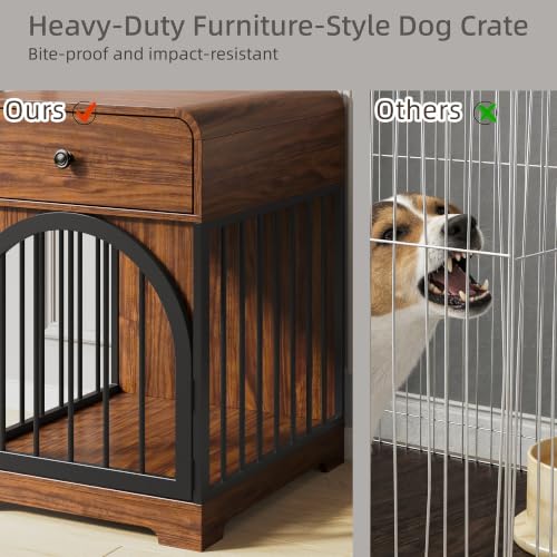 Dog Crate Furniture, Kennel Indoor for Small Breed, view 7