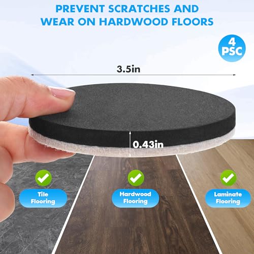 Furniture Lifter Tool + 8-Pack of 3.5" Sliders, Save 80% Effort, Safely and Easily, The Lift and Glide Tool Set for Heavy Furniture and Appliances, Reusable Moving Pads, Floor Protectors for Carpet