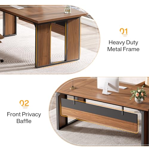 Tribesigns 63‘’ L-Shaped Executive Desk, view 7