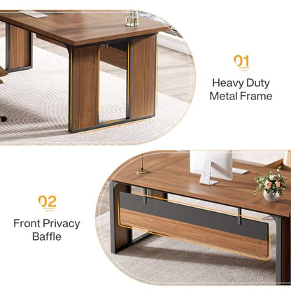 Tribesigns 63‘’ L-Shaped Executive Desk, view 7