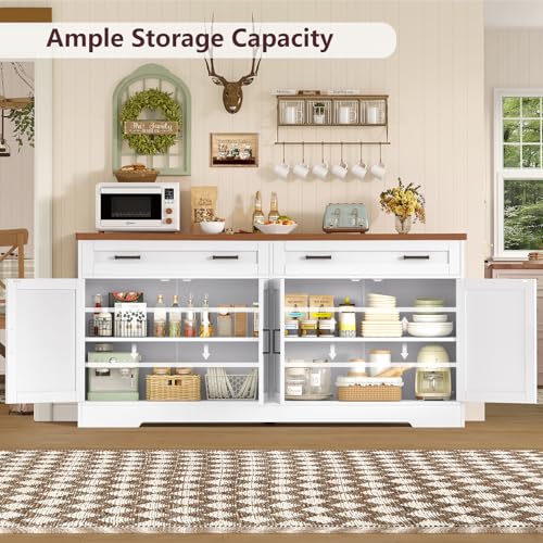 63" Buffet Cabinet with Storage, view 7