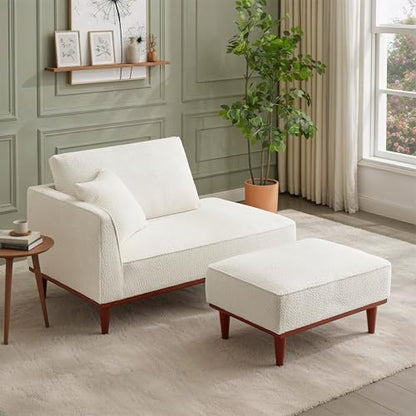 73" Chaise Lounge for Small Spaces, view 2