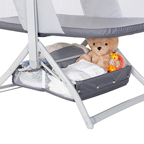 Quick-Fold 2-in-1 Rocking Bassinet, Shadow Stone Gray