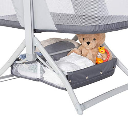 Quick-Fold 2-in-1 Rocking Bassinet, Shadow Stone Gray