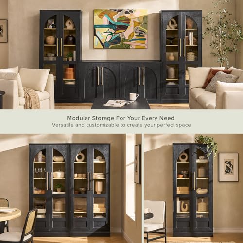 Blake 4 Piece Entertainment Center with Storage, view 6