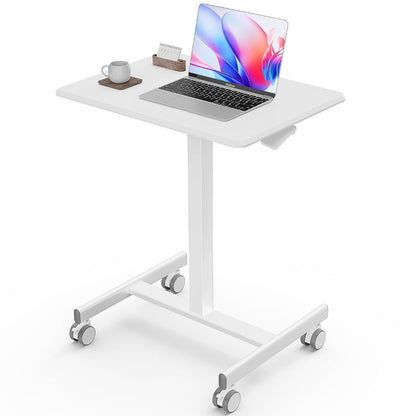 Mobile Rolling Desk, Small Standing Desk with Wheels