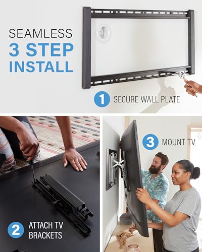 Tilting TV Wall Mount for 42" to 90" TVs, Low Profile & Universal Design, view 7