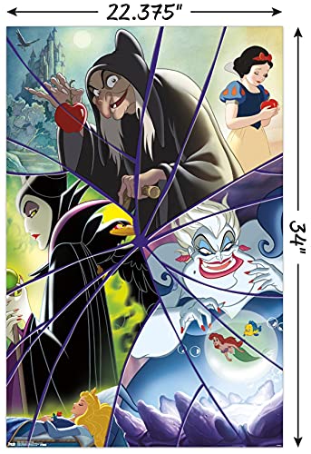 Disney VIllains - Collage Wall Poster, 22.375" x 34", Unframed Version