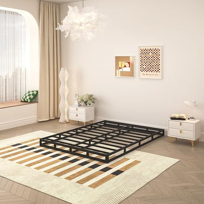 5 Inch Box Spring Full Size Bed, Heavy Duty Metal Mattress Foundation, view 7