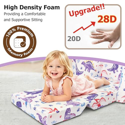 Kids Couch, 2-in-1 Kids Fold Out Couch