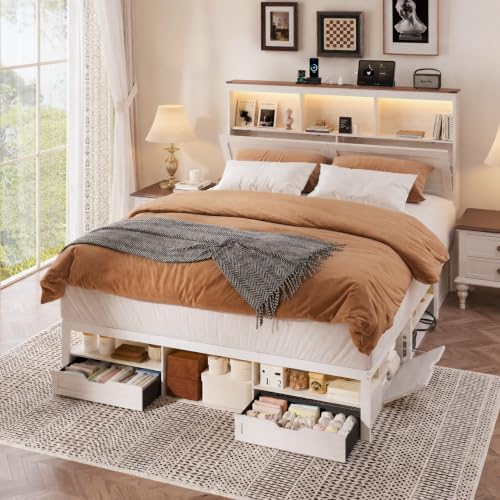 King Size Bed Frame - King Bedframe with Storage Drawers, view 2