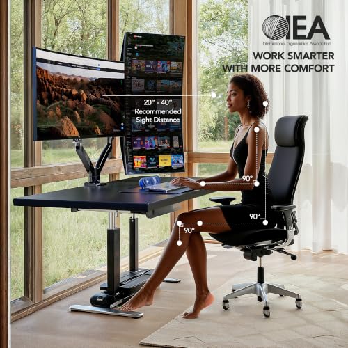 Dual Monitor Stand for 13″–40″, Premium Dual Monitor Mount with USB, view 5