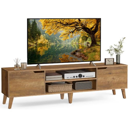 TV Stand for 80" TV, Entertainment Center with Adjustable Shelf, view 2