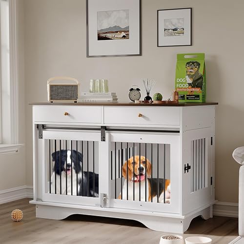 Dog Crate Furniture for 2 Dogs, view 2