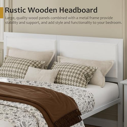 Queen Size Bed Frame with Headboard, view 5