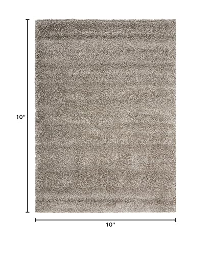 Home Amore Stone 7'10" x 10'10" Area Rug - Easy Clean, Non Shedding, Bed Room, Living Room, Dining Room, Kitchen (8' x 11')