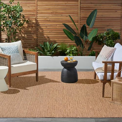 Home Horizon Indoor/Outdoor Natural 8' x 10' Area Rug - Easy Clean, Non Shedding, Bed Room, Living Room, Dining Room, Kitchen (8' x 10')