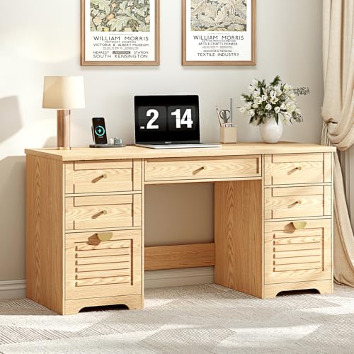 59" Home Office Desks, Executive Desk, view 2