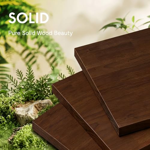 FLEXISPOT 63 x 30 Inch WoodiX Solid Wood Executive Standing Desk, Walnut, view 5