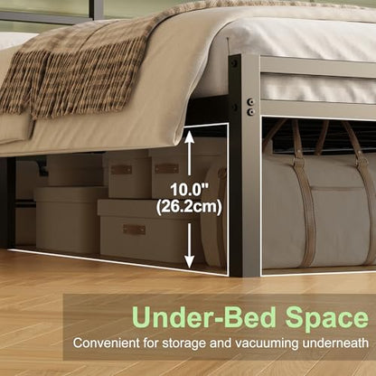 12 Inch Full Size Bed Frame with Headboard and Footboard, view 5