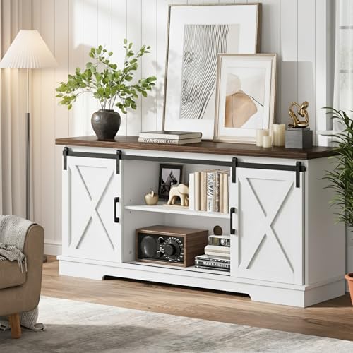 Farmhouse TV Stand for 65 Inch TV, view 2