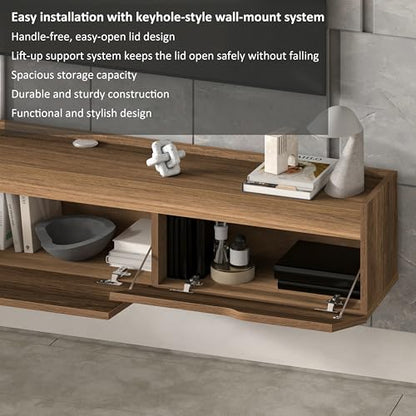 Atelier Mobili Floating TV Stand for Up to 80 Inch TVs – Wall Mounted, view 9