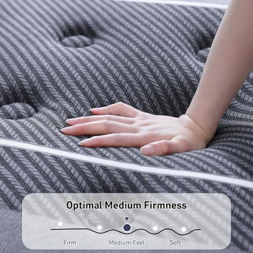 Full Mattress 12 Inch, Luxury Hotel-Level Cooling Hybrid Mattress in a Box, view 7
