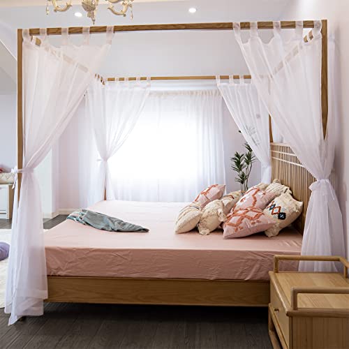 Sheer Canopy Bed Curtains for King, Queen, Full and Twin Bed, view 7