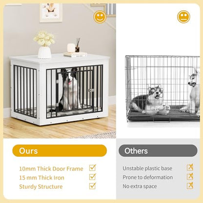 38 Inch Dog Crate Furniture Chew-Resistant for Dogs, view 6