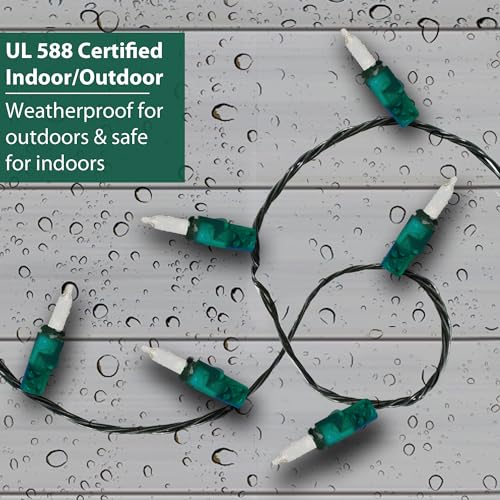 300 Lt String to String Lights, Clear, White Wire