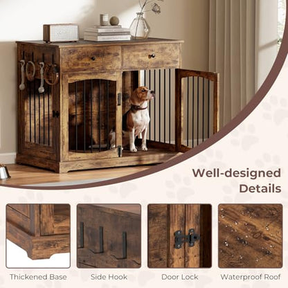 Dog Crate Furniture, Wooden Dog Kennel Furniture, view 7