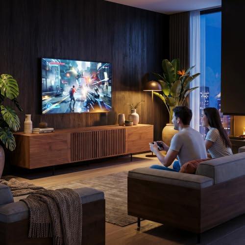Mid Century Modern TV Stand for 80+ Inch TVs, 94.48" Walnut Console with Ample Storage – Stylish Entertainment Center for Living Room or Bedroom