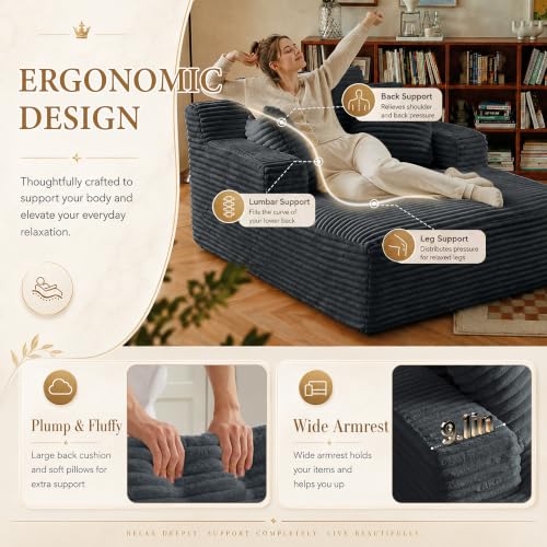 67" Chaise Lounge Chair Indoor, view 5