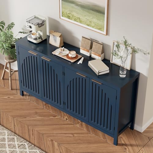 58“ Fluted Sideboard Buffet Cabinet with Storage, view 7