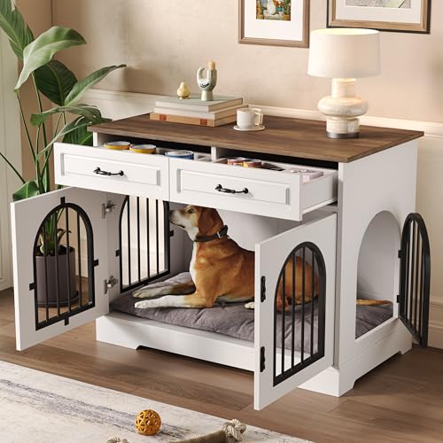 43.3" Dog Crate Furniture for Medium Large Dogs, view 4