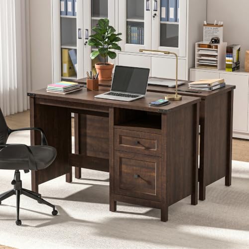 Farmhouse Executive Desk with Charging Station, view 8