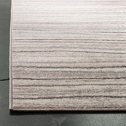SAFAVIEH Amsterdam Collection Accent Rug - 3' x 5', Cream & Beige, Modern Stripe Wave Design, Non-Shedding & Easy Care, Ideal for High Traffic Areas in Entryway, Living Room, Bedroom (AMS111A)