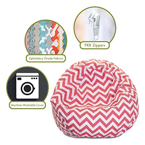 Goods Coral Chevron Small Classic Bean Bag