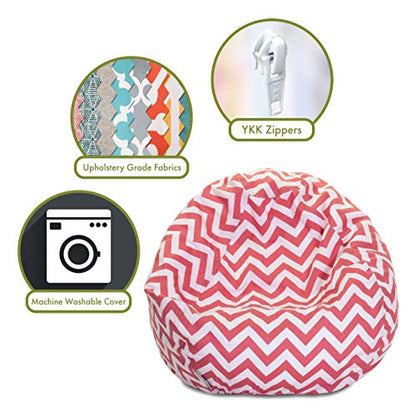 Goods Coral Chevron Small Classic Bean Bag